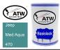 Preview: Jeep, Med Aqua, 470: 500ml Lackdose, von ATW Autoteile West.